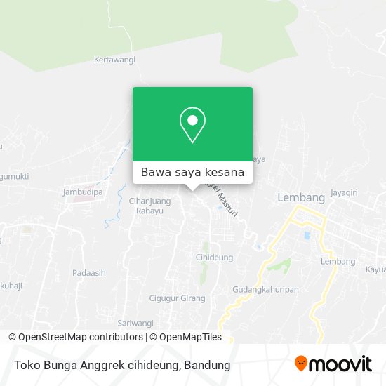 Peta Toko Bunga Anggrek cihideung