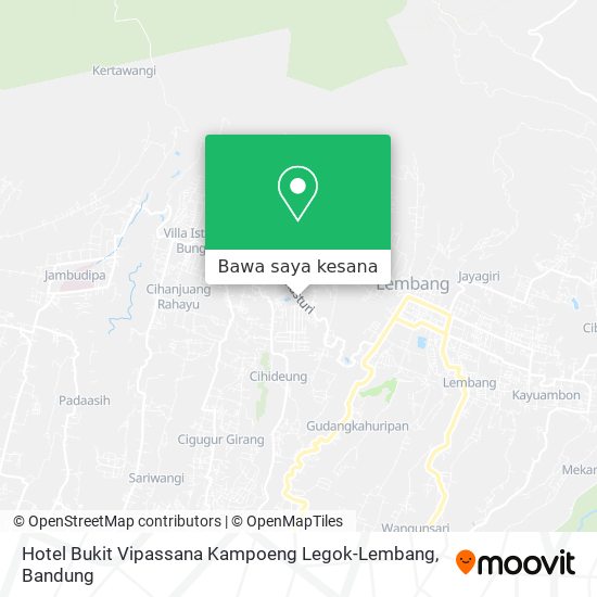 Peta Hotel Bukit Vipassana Kampoeng Legok-Lembang