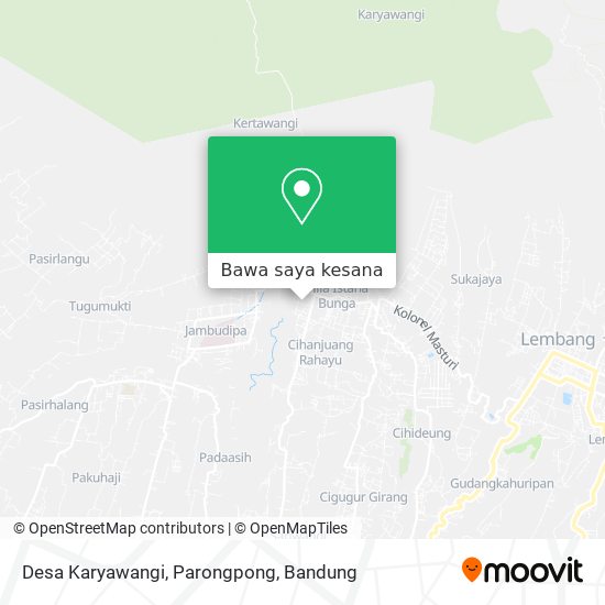 Peta Desa Karyawangi, Parongpong