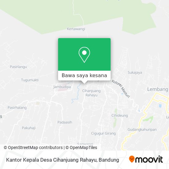 Peta Kantor Kepala Desa Cihanjuang Rahayu