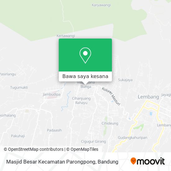 Peta Masjid Besar Kecamatan Parongpong