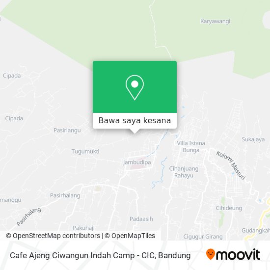 Peta Cafe Ajeng Ciwangun Indah Camp - CIC