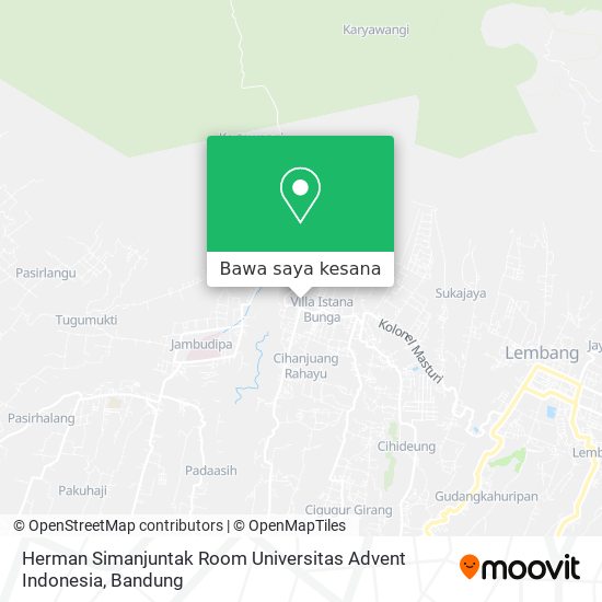 Peta Herman Simanjuntak Room Universitas Advent Indonesia