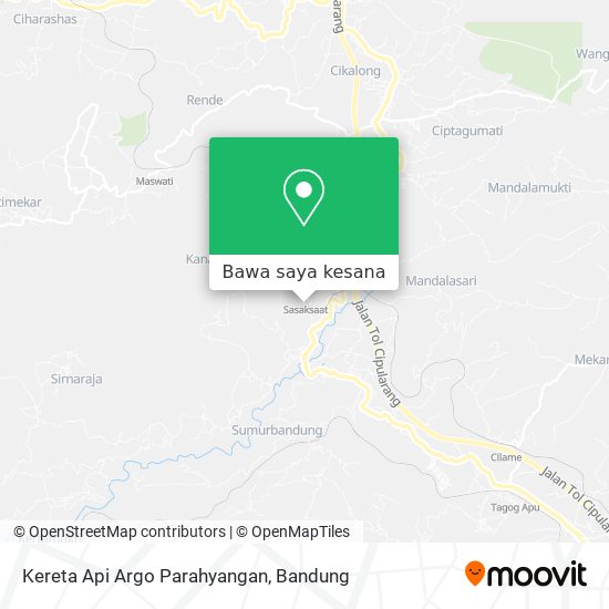 Peta Kereta Api Argo Parahyangan