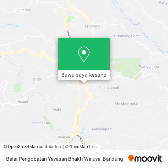 Peta Balai Pengobatan Yayasan Bhakti Waluya