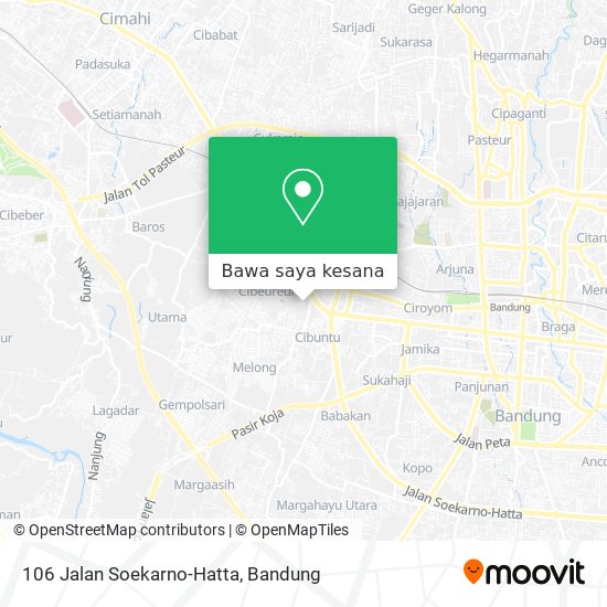 Peta 106 Jalan Soekarno-Hatta