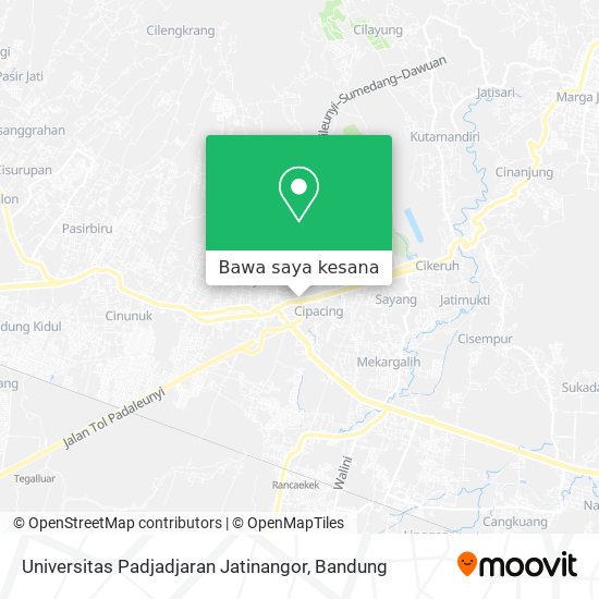 Peta Universitas Padjadjaran Jatinangor