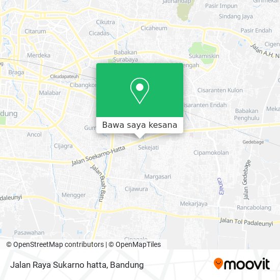 Peta Jalan Raya Sukarno hatta