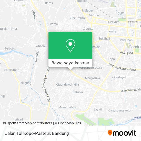 Peta Jalan Tol Kopo-Pasteur