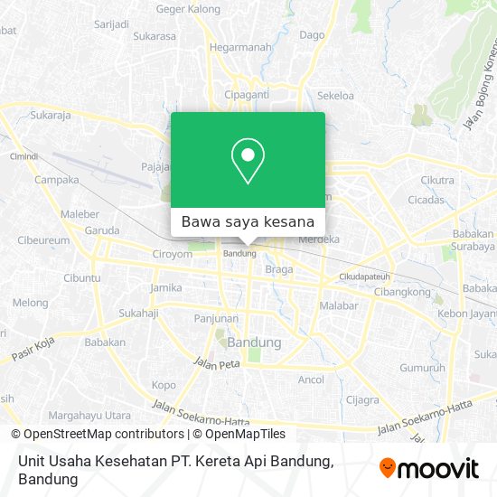 Peta Unit Usaha Kesehatan PT. Kereta Api Bandung