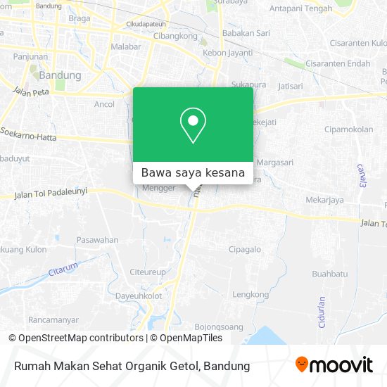 Peta Rumah Makan Sehat Organik Getol