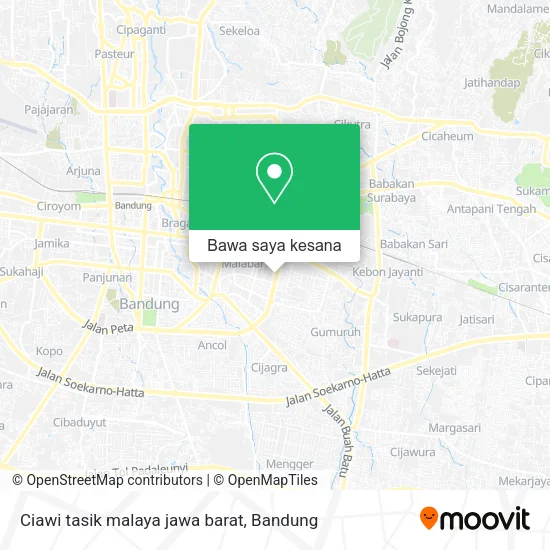 Peta Ciawi tasik malaya jawa barat