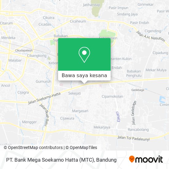 Peta PT. Bank Mega Soekarno Hatta (MTC)