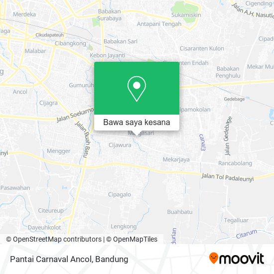 Peta Pantai Carnaval Ancol