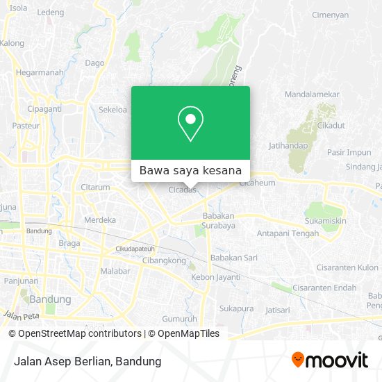 Peta Jalan Asep Berlian