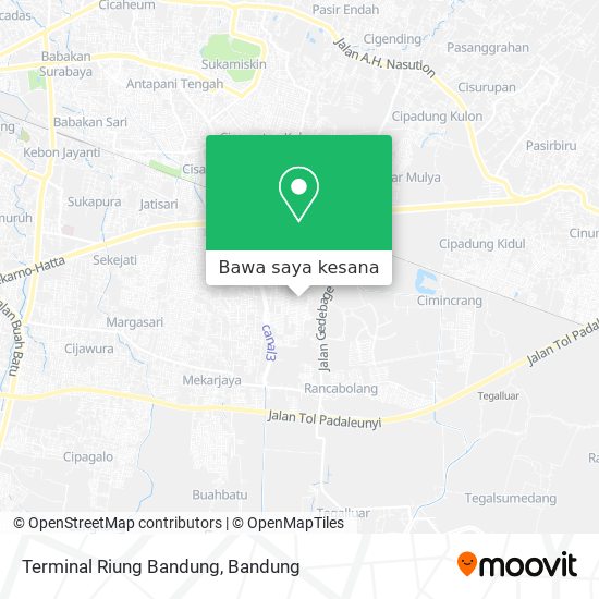 Peta Terminal Riung Bandung