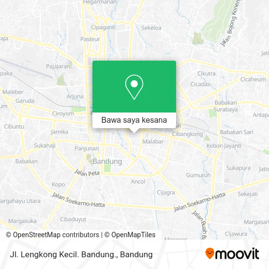 Peta Jl. Lengkong Kecil. Bandung.