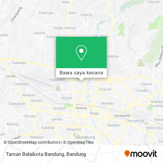 Peta Taman Balaikota Bandung