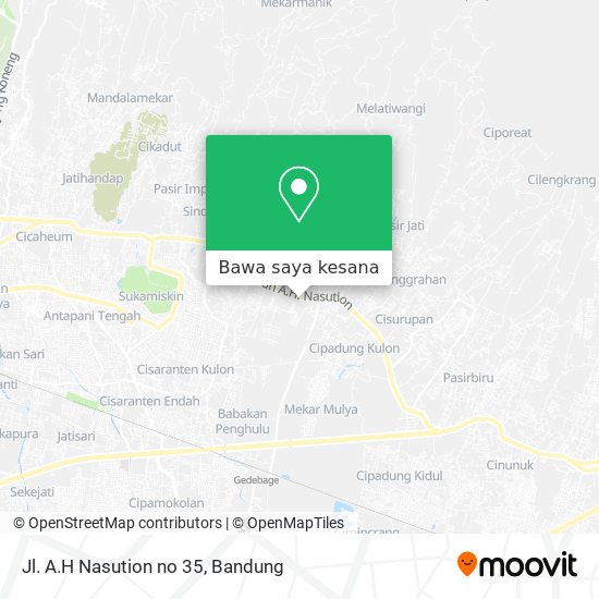Peta Jl. A.H Nasution no 35