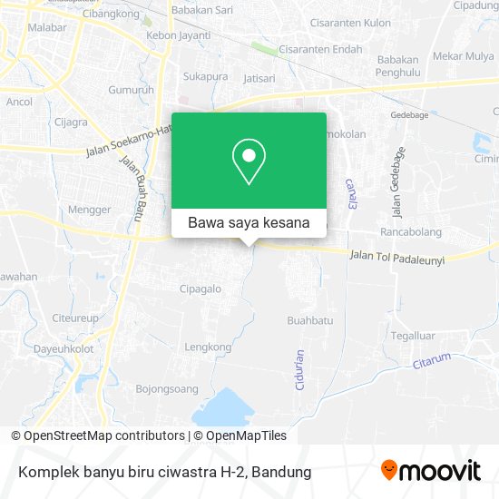 Peta Komplek banyu biru ciwastra H-2