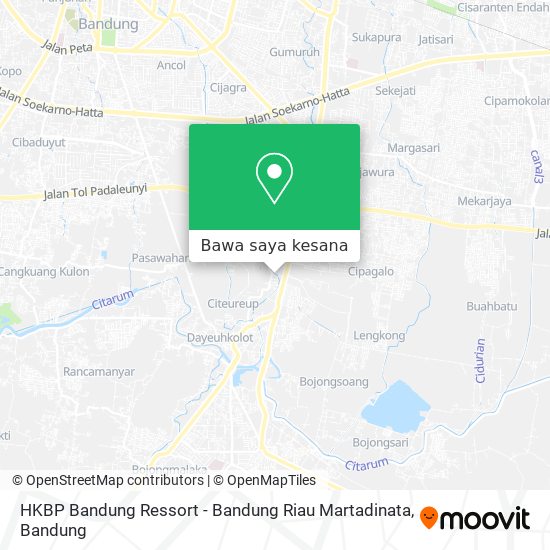Peta HKBP Bandung Ressort - Bandung Riau Martadinata