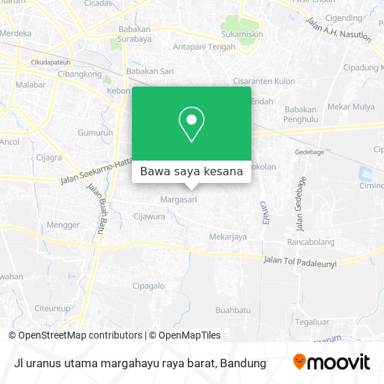 Peta Jl uranus utama margahayu raya barat