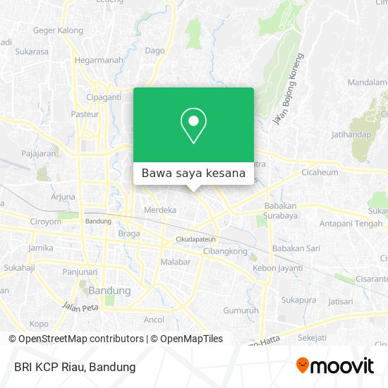 Peta BRI KCP Riau