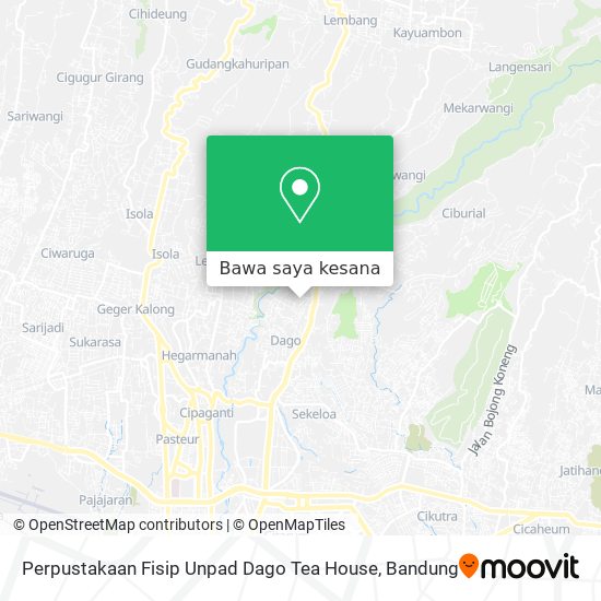 Peta Perpustakaan Fisip Unpad Dago Tea House