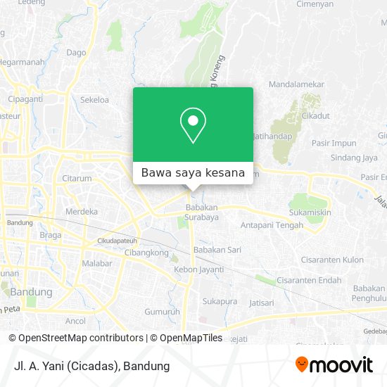 Peta Jl. A. Yani (Cicadas)