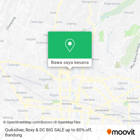Peta Quiksilver, Roxy & DC BIG SALE up to 80% off