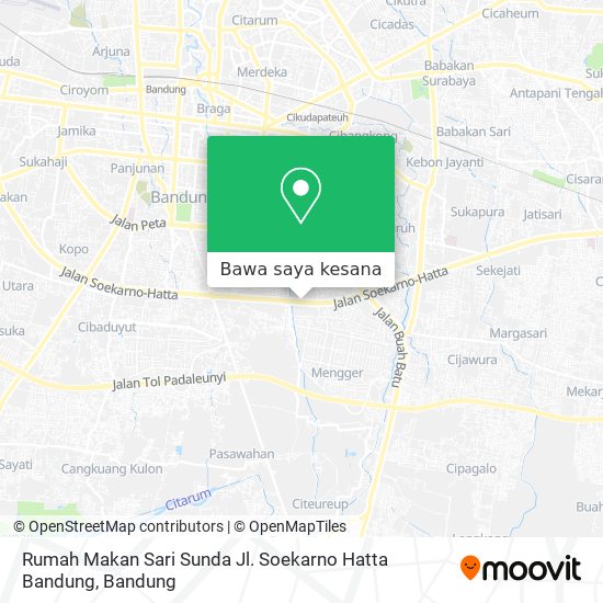 Peta Rumah Makan Sari Sunda Jl. Soekarno Hatta Bandung