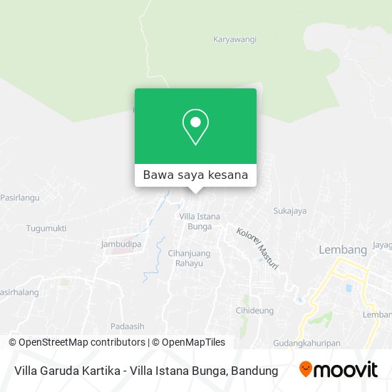 Peta Villa Garuda Kartika - Villa Istana Bunga