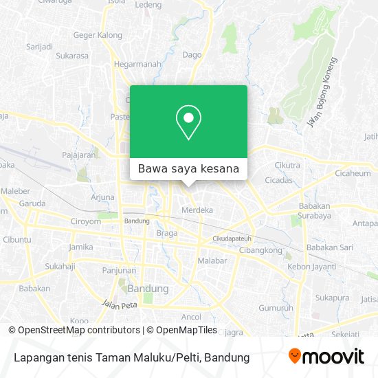 Peta Lapangan tenis Taman Maluku / Pelti