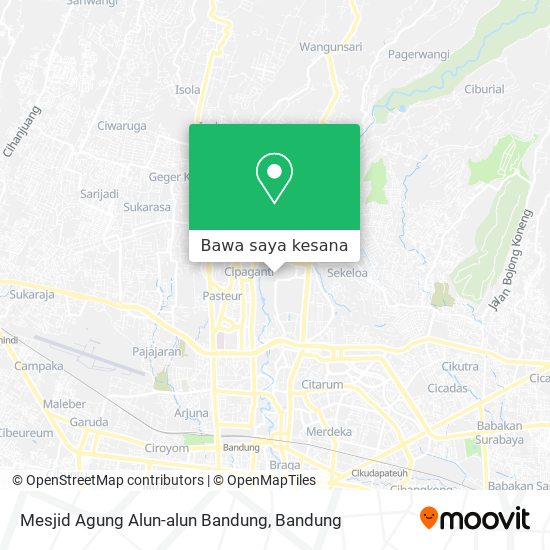 Peta Mesjid Agung Alun-alun Bandung