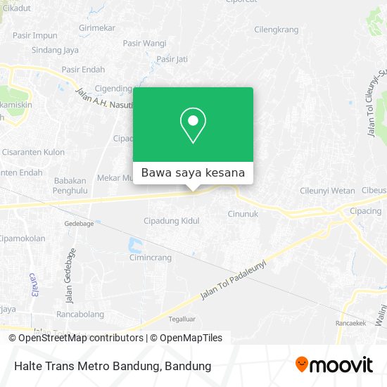 Peta Halte Trans Metro Bandung