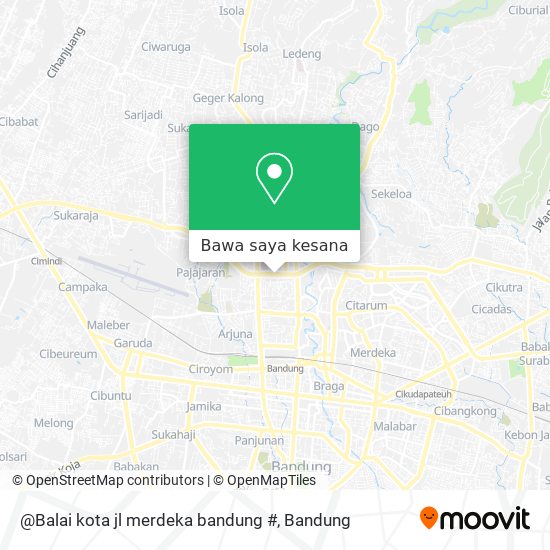 Peta @Balai kota jl merdeka bandung #