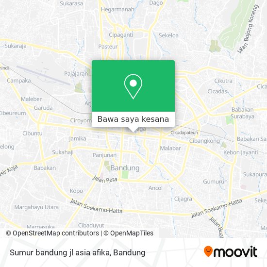 Peta Sumur bandung jl asia afika