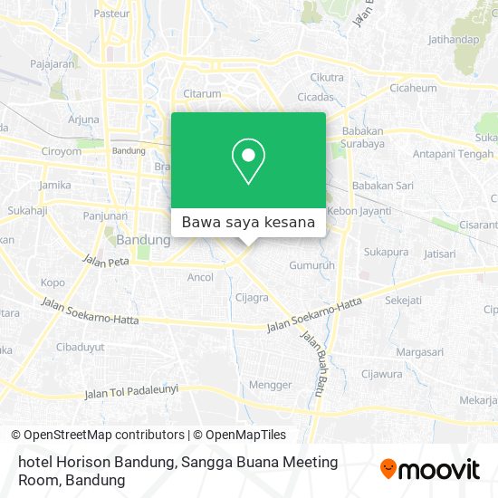 Peta hotel Horison Bandung, Sangga Buana Meeting Room