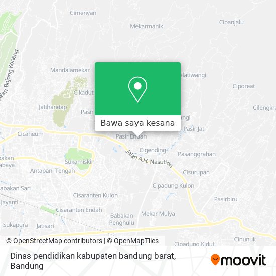 Peta Dinas pendidikan kabupaten bandung barat