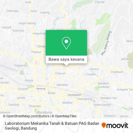 Peta Laboratorium Mekanika Tanah & Batuan PAG Badan Geologi