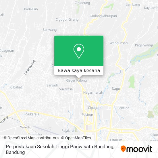 Peta Perpustakaan Sekolah Tinggi Pariwisata Bandung