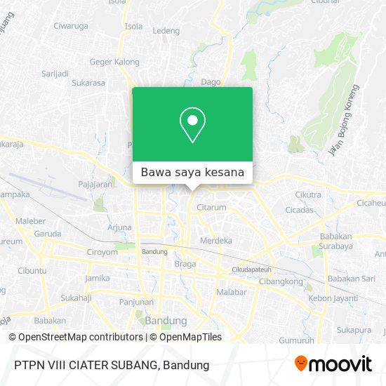Peta PTPN VIII CIATER SUBANG