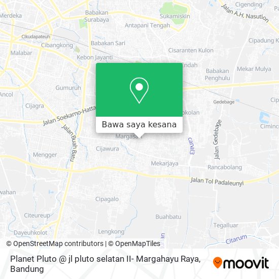 Peta Planet Pluto @ jl pluto selatan II- Margahayu Raya