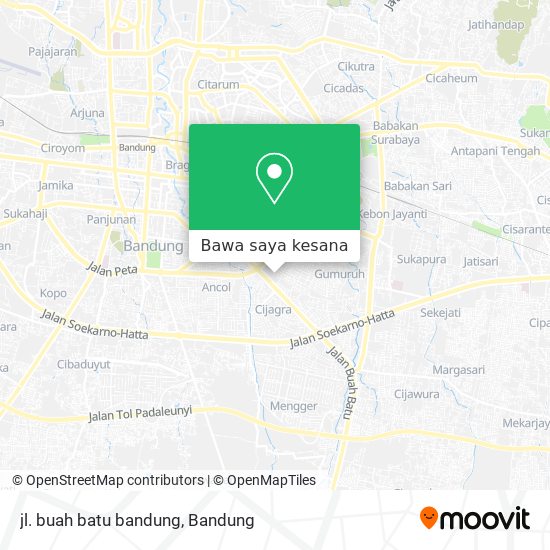 Peta jl. buah batu bandung