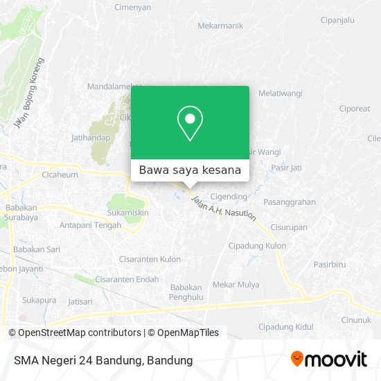 Peta SMA Negeri 24 Bandung