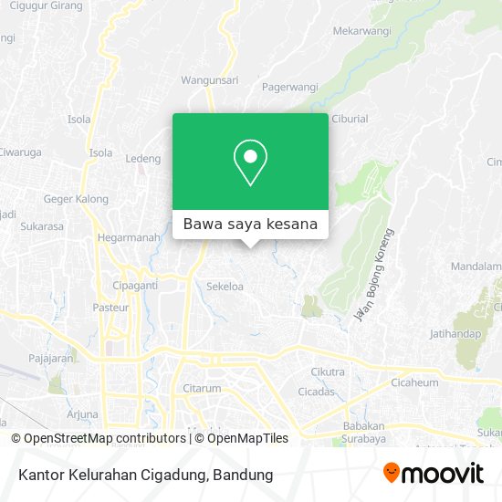 Peta Kantor Kelurahan Cigadung