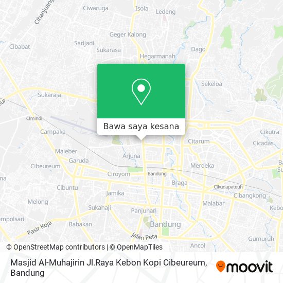 Peta Masjid Al-Muhajirin Jl.Raya Kebon Kopi Cibeureum