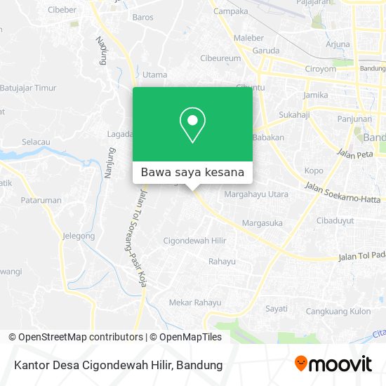 Peta Kantor Desa Cigondewah Hilir