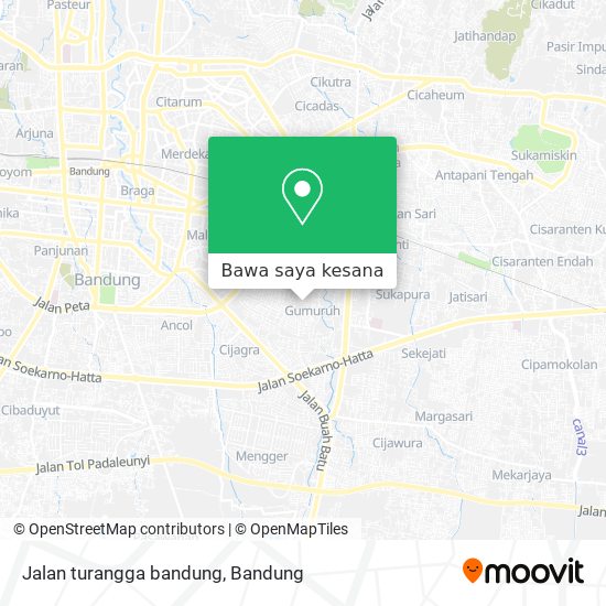 Peta Jalan turangga bandung