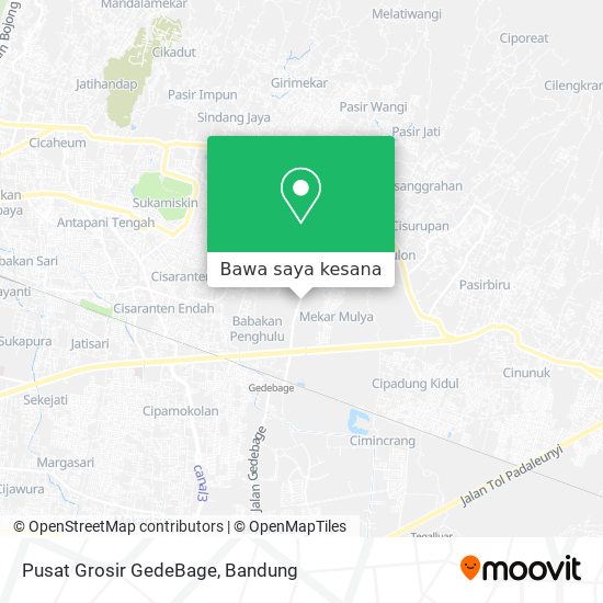 Peta Pusat Grosir GedeBage